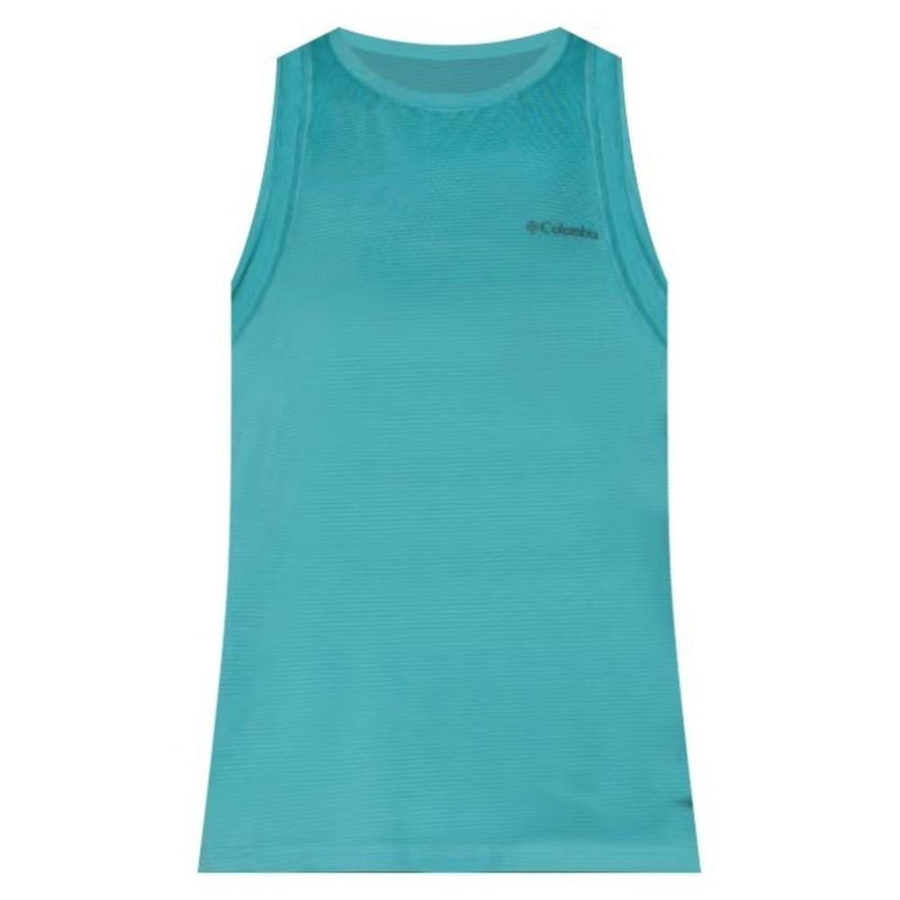 NEW Columbia Women's XL Weekend Ascent Tank Top Cotton Stretch Lightweight Teal